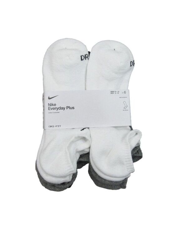 Nike Other - Nike Everyday Plus No Show Socks MultiColor 6 Pack Mens Size 8-12 NEW